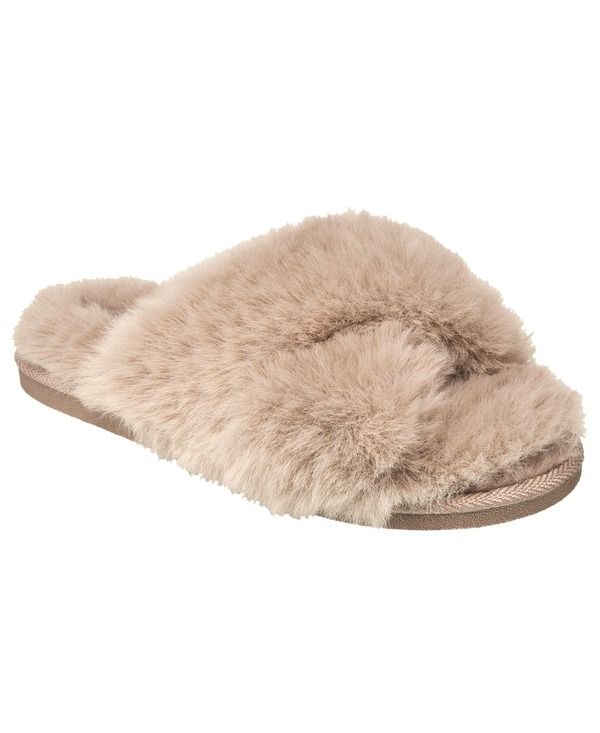 ナインウェスト レディース シューズ サンダル Nine West XBand Faux Fur Slipper Women Tan タン