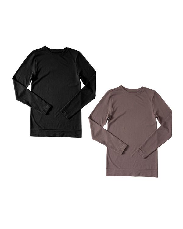 イングリッドイザベル レディース トップス シャツ マタニティ Ingrid Isabel Seamless Maternity Rib Long Sleeve Crew Tee 2 Pack Bun 13,845円