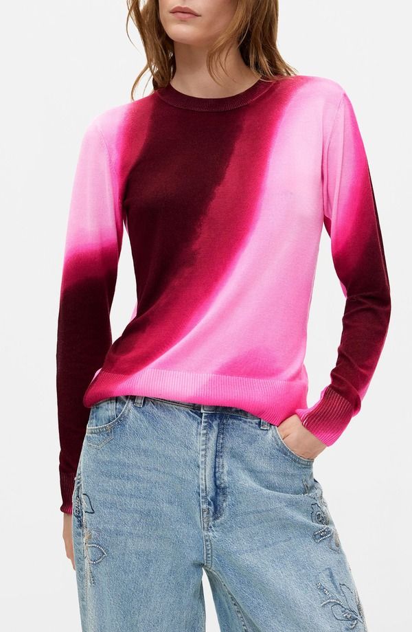 デジグアル レディース アウター パーカー・スウェット クルーネック セーター Desigual Ombre Crewneck Sweater PINK ピンク 27,216円