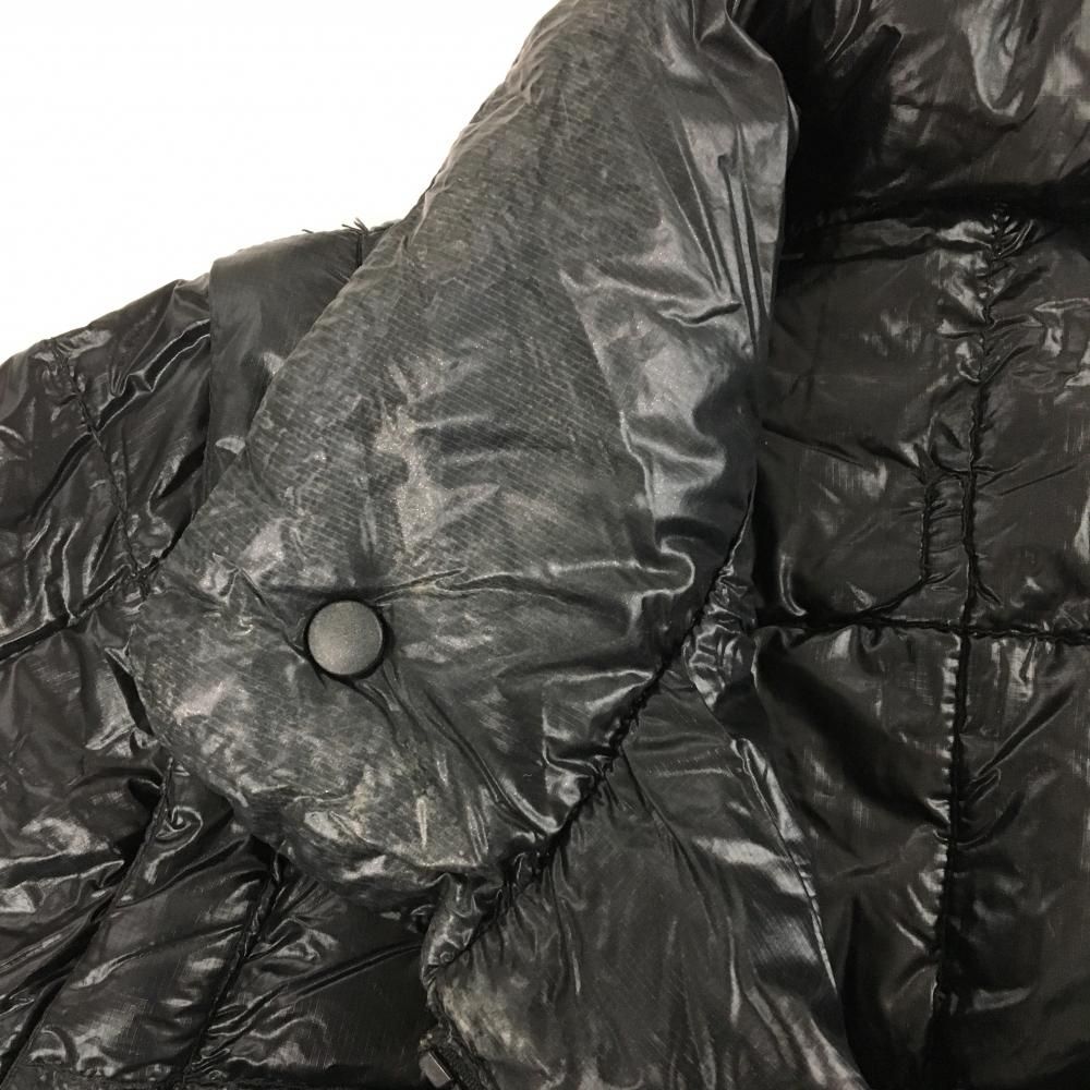 パーリーゲイツ 2WAYダウンジャケット 黒 軽量 袖着脱可 収納袋付