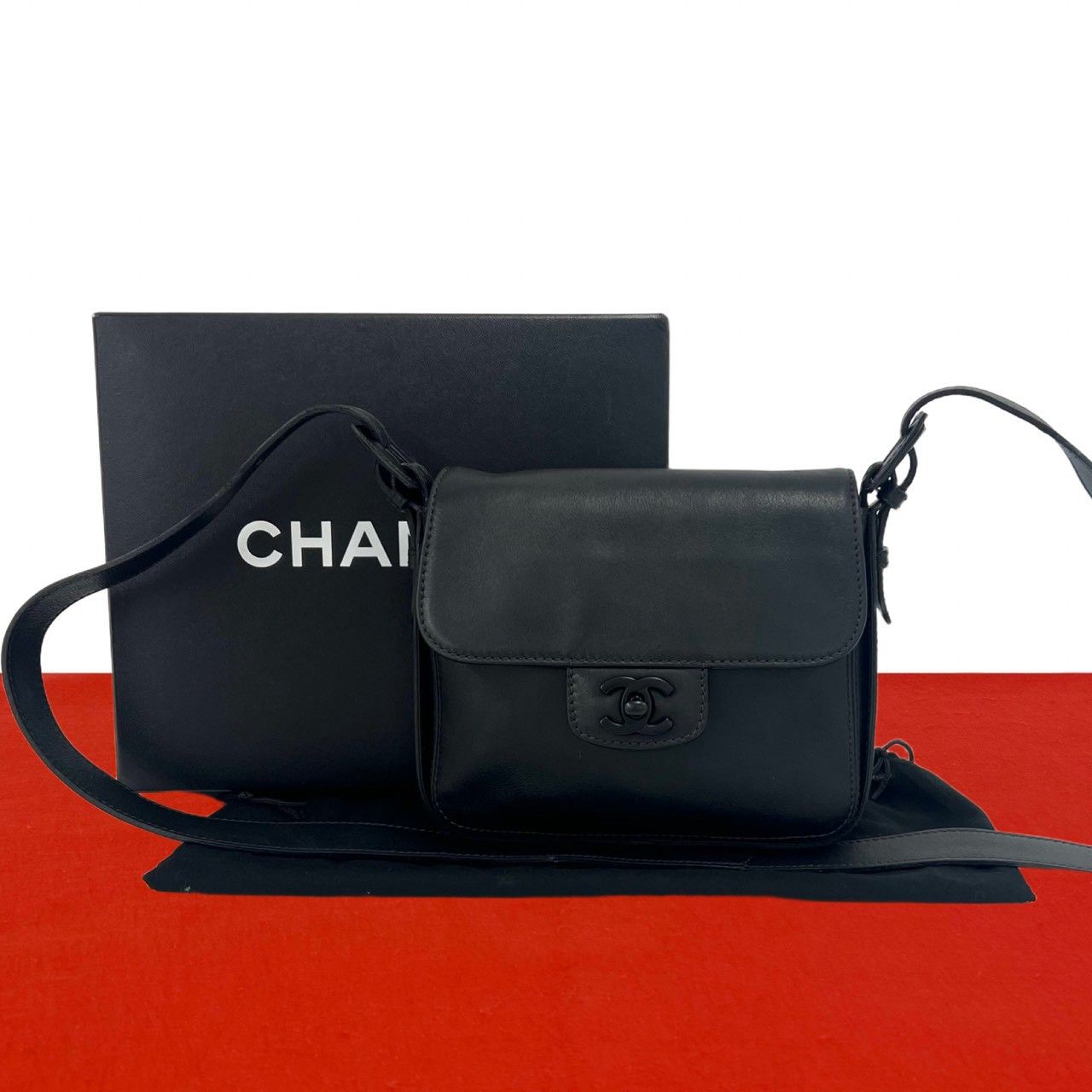 極 美品 箱 袋付き シール有 CHANEL シャネル ヴィンテージ ココマーク