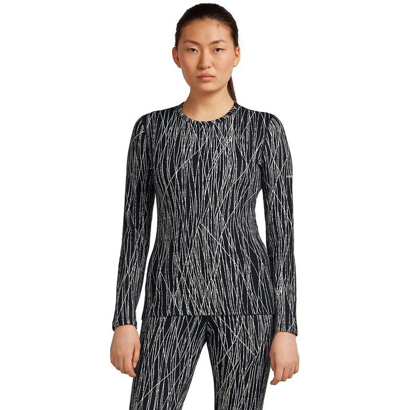 アイスブレーカー レディース トップス Tシャツ 長袖 Icebreaker Merino 260 Tech Vertex LongSleeve Crewe GRX1 Womens BlackSnow 18,235円