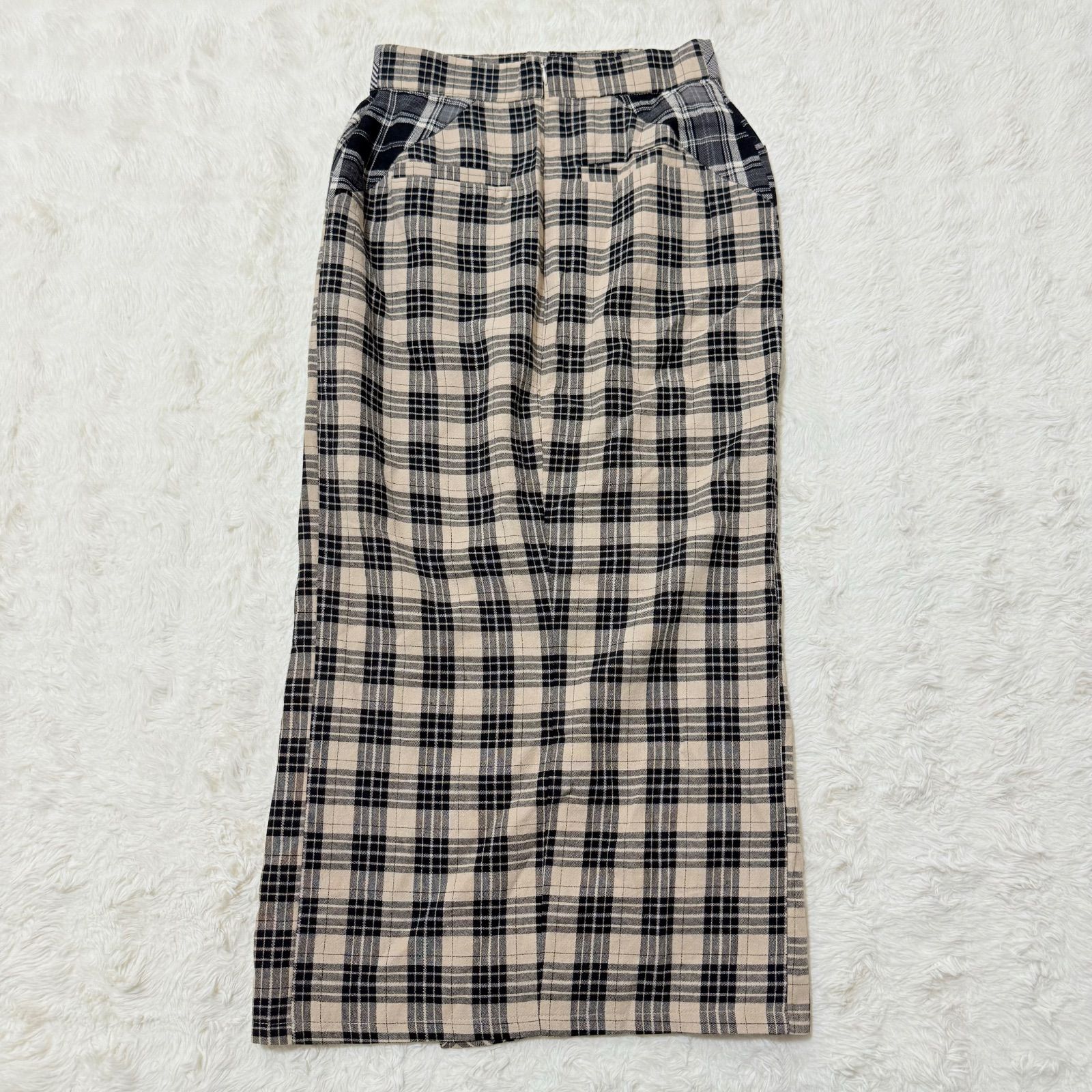 ANDMARY アンドマリー Anna check long skirt Anna check アンナ