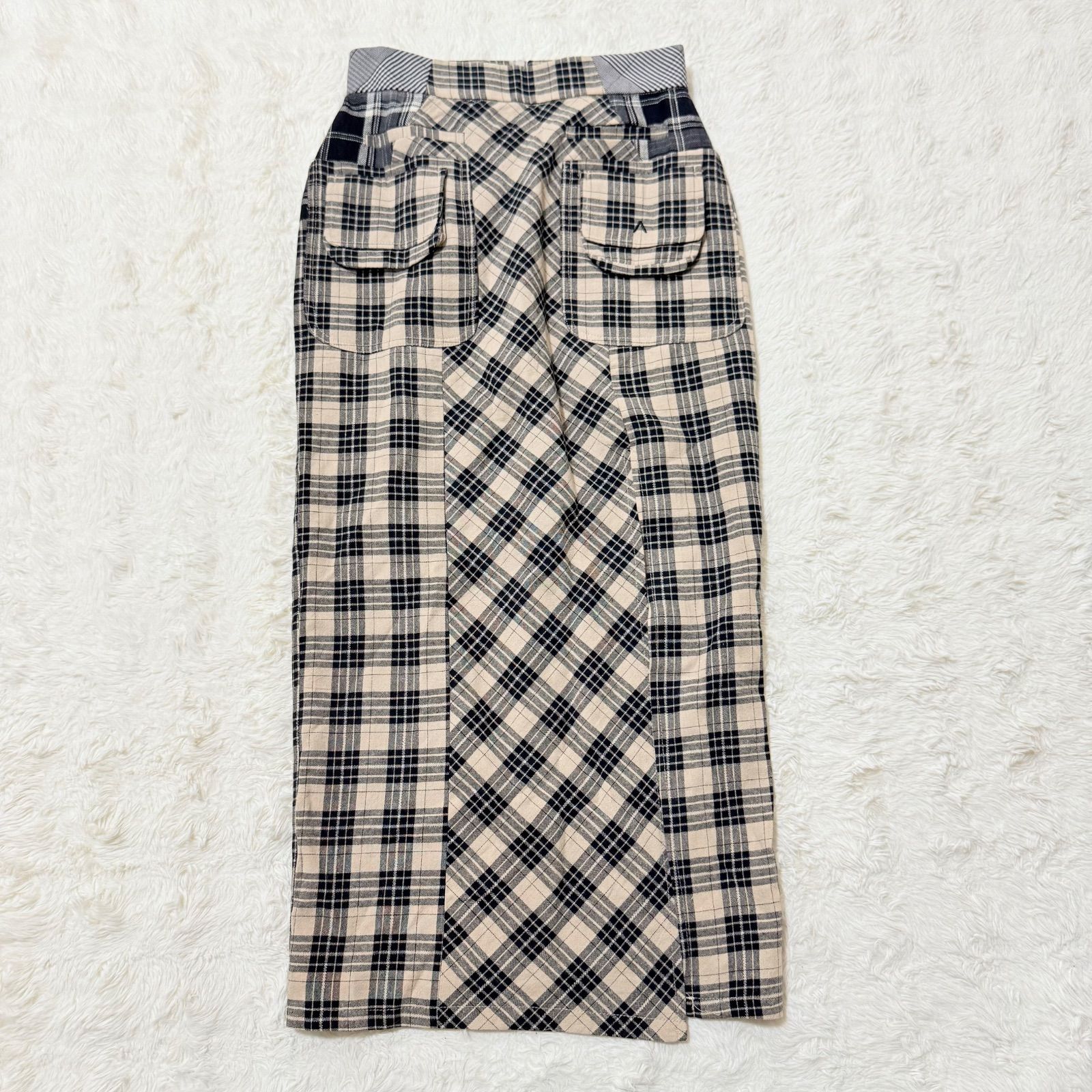 ANDMARY アンドマリー Anna check long skirt Anna check アンナ
