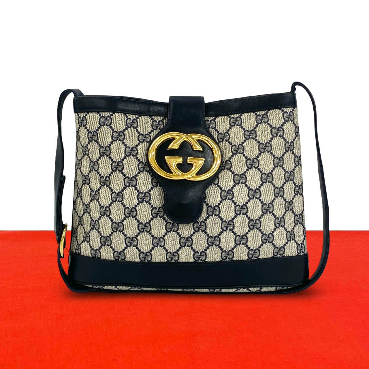 極 美品 GUCCI グッチ オールドグッチ ヴィンテージ インター
