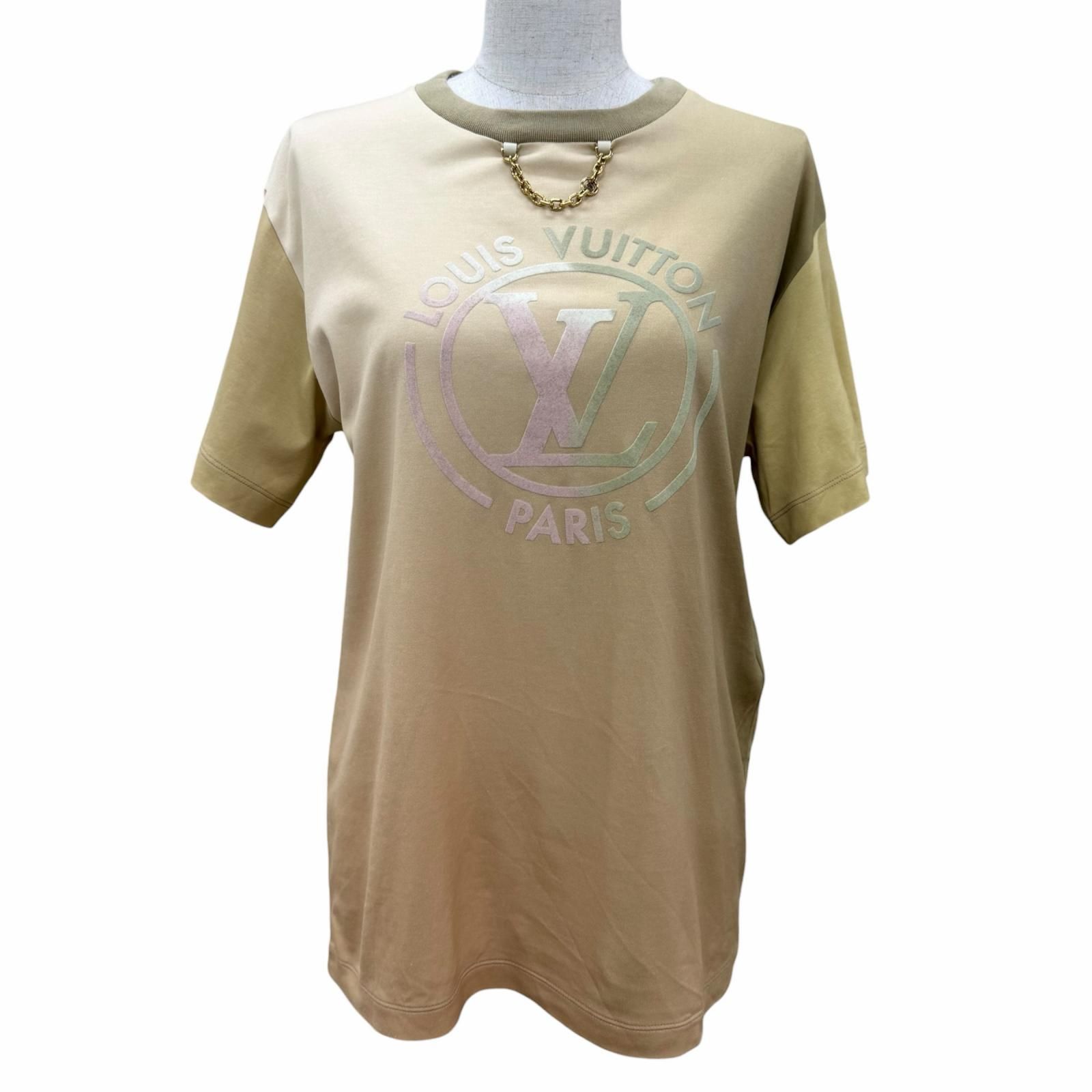 美品☆LOUIS VUITTON ルイヴィトン 22SS コットン100％ LVロゴ 半袖T