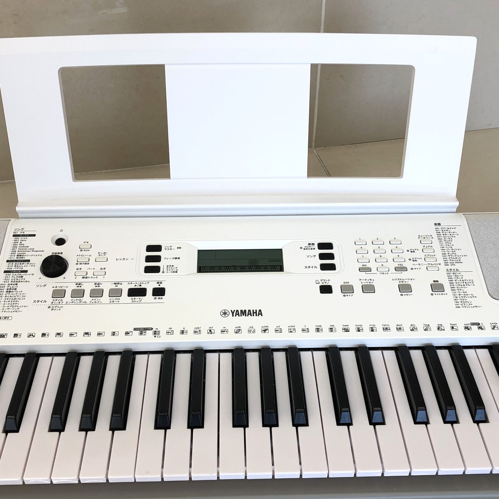 D1728 YAMAHA ヤマハ EZ-300 電子ピアノ 専用コード説明書有 269117215