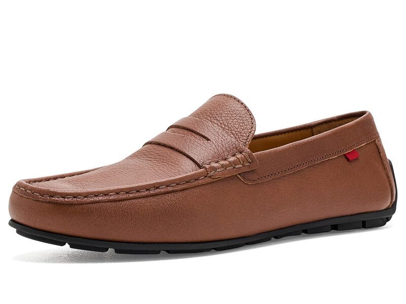 マークジョセフニューヨーク メンズ シューズ スリッポン・ローファー Marc Joseph New York West Village Penny Loafers Cognac Grainy L