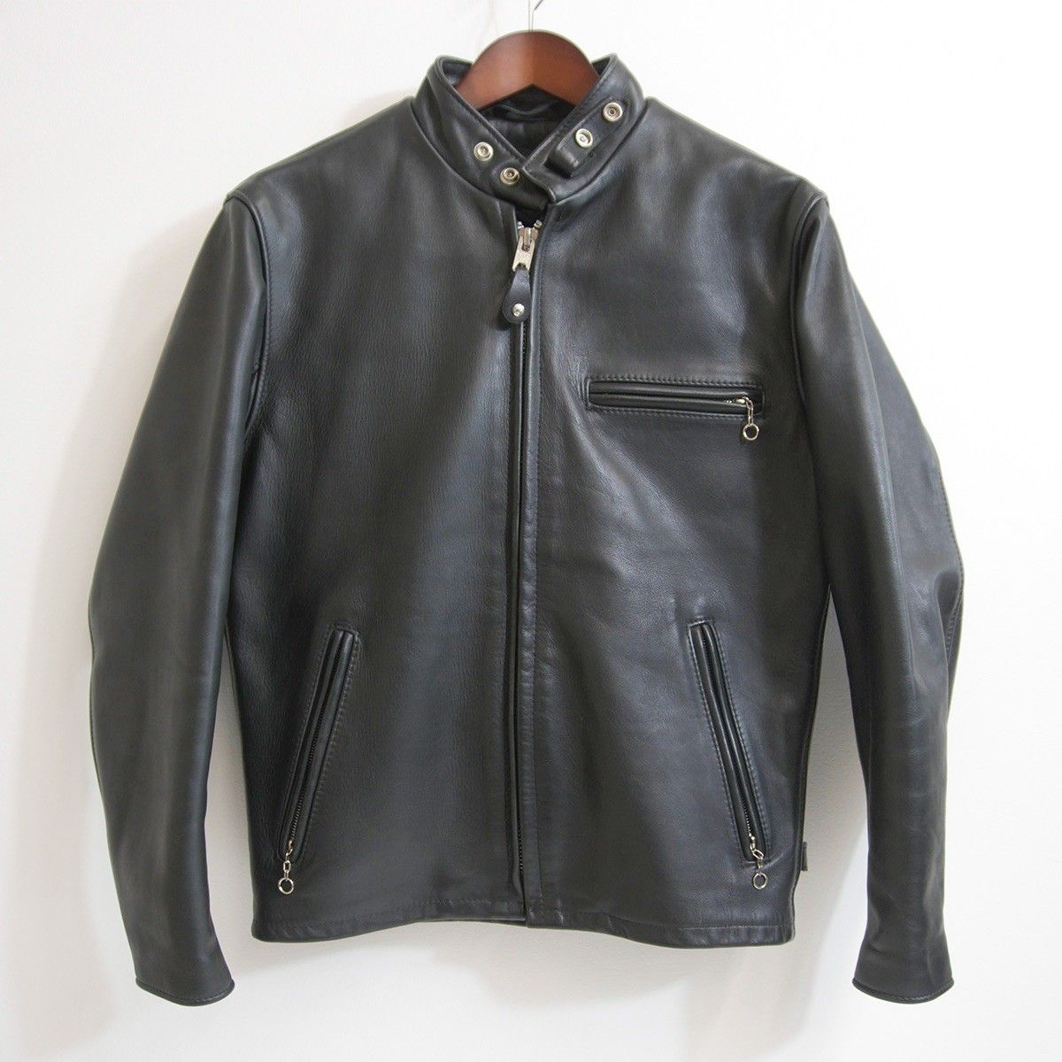 美品】SCHOTT【641/シングルライダースジャケット】38 ボアライナー