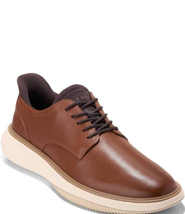 コールハーン メンズ シューズ オックスフォード Cole Haan Mens Grand Phaze Plain Toe QuickOn Oxfords British TanDark Natura