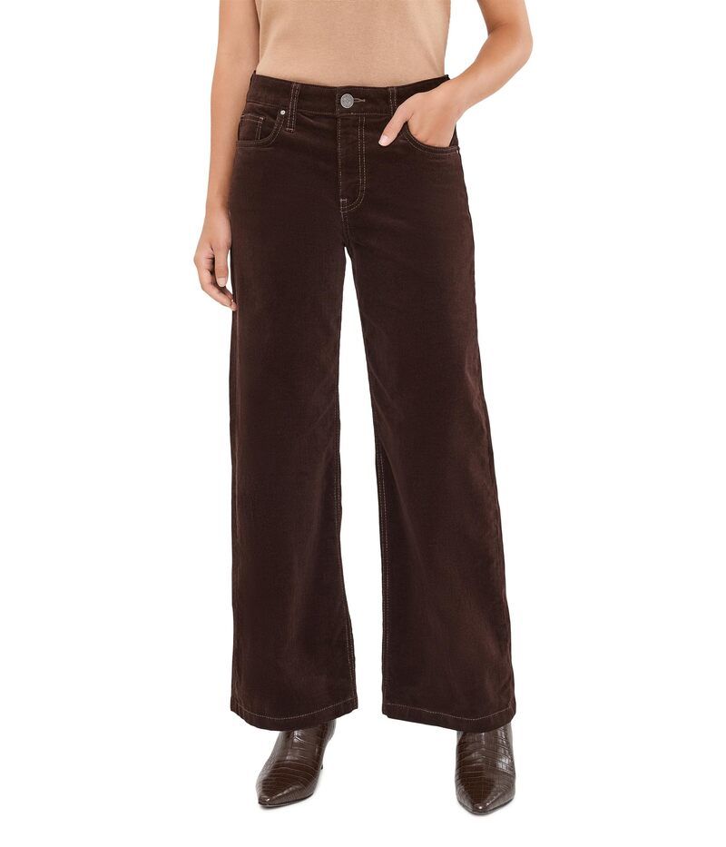 カットフロムザクロス レディース ボトムス デニムパンツ ワイドレッグ コーデュロイ プチ ジーンズ Kut From The Kloth Petite Jeans Corduroy HighRise