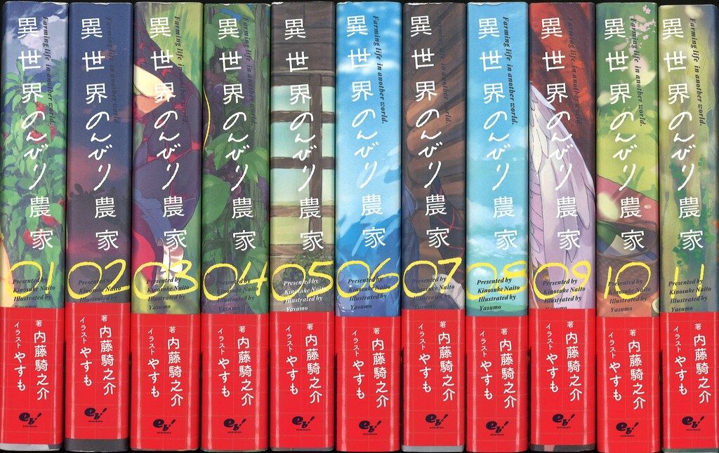 KADOKAWA 内藤騎之介 異世界のんびり農家 1~21+10.5巻 最新セット