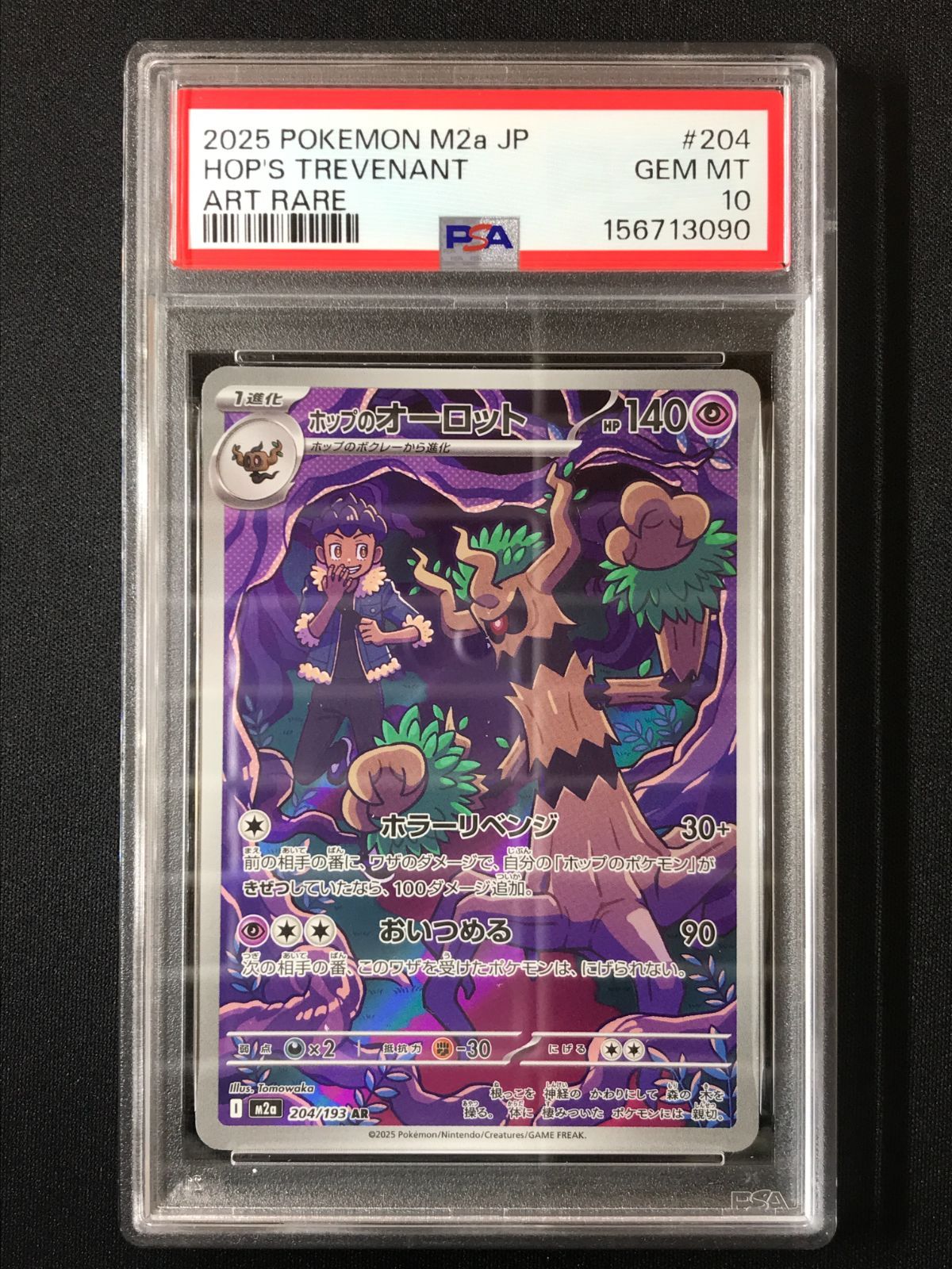 PSA10】 ポケモンカードゲーム ポケカ ホップのオーロット AR M2a-204