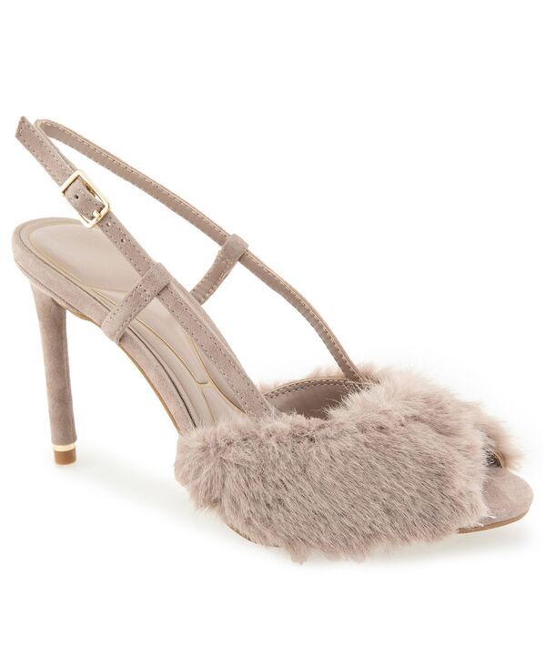 ケネスコール レディース シューズ サンダル Kenneth Cole New York Womens Londyn Faux Fur Stiletto Slingback Dressandals M