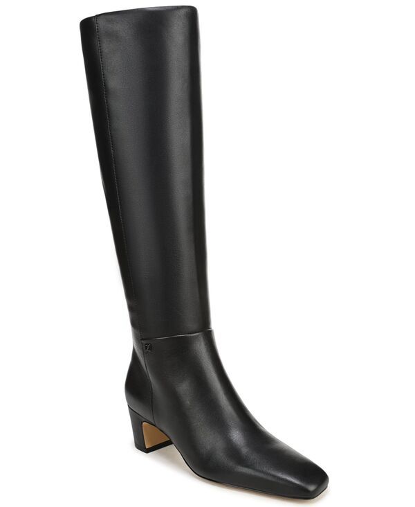 フランコサルト レディース シューズ ブーツ・レインブーツ Franco Sarto Womens Flexa Shara Square Toe Dress Boots Black Leather ブ