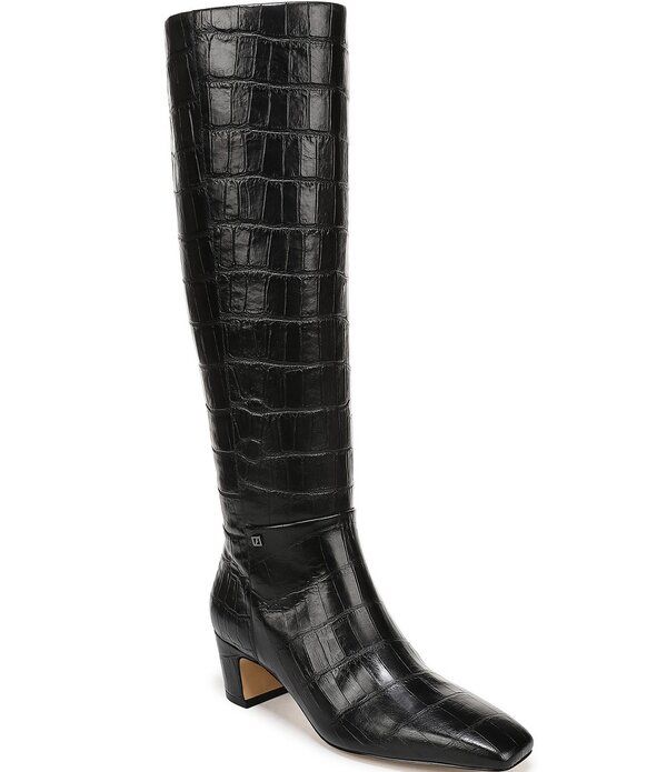 フランコサルト レディース シューズ ブーツ・レインブーツ トール レザー Franco Sarto Flexa Shara Crocodilembossed Leather Square Toe T 44,070円