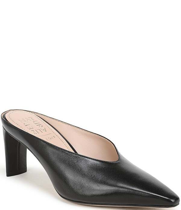 ナチュライザー レディース シューズ サンダル レザー Naturalizer Emerson Leather High Vamp Snip Toe Dress Mules Black ブラック