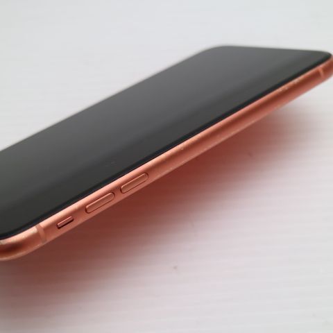 美品 SIMフリー iPhoneXR 128GB コーラル ピンク スマホ 白ロム 即日