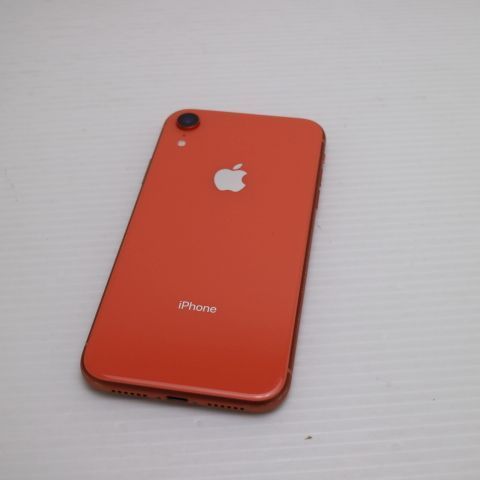 美品 SIMフリー iPhoneXR 128GB コーラル ピンク スマホ 白ロム 即日