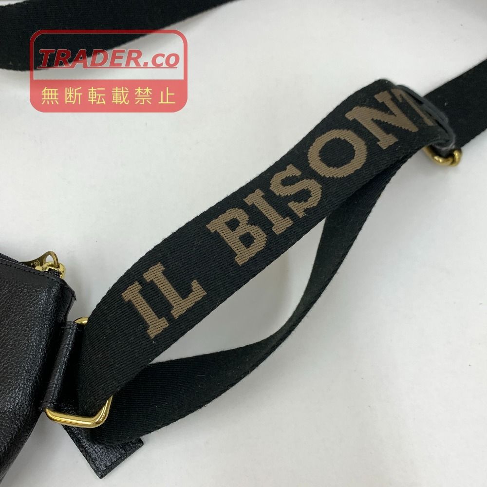 04w7868▽※【中古】IL BISONTE イルビゾンテ ショルダーバッグ レザー