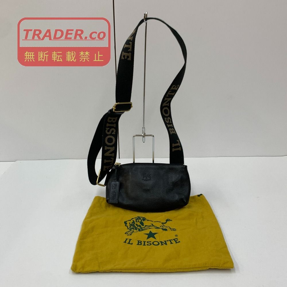 04w7868▽※【中古】IL BISONTE イルビゾンテ ショルダーバッグ レザー