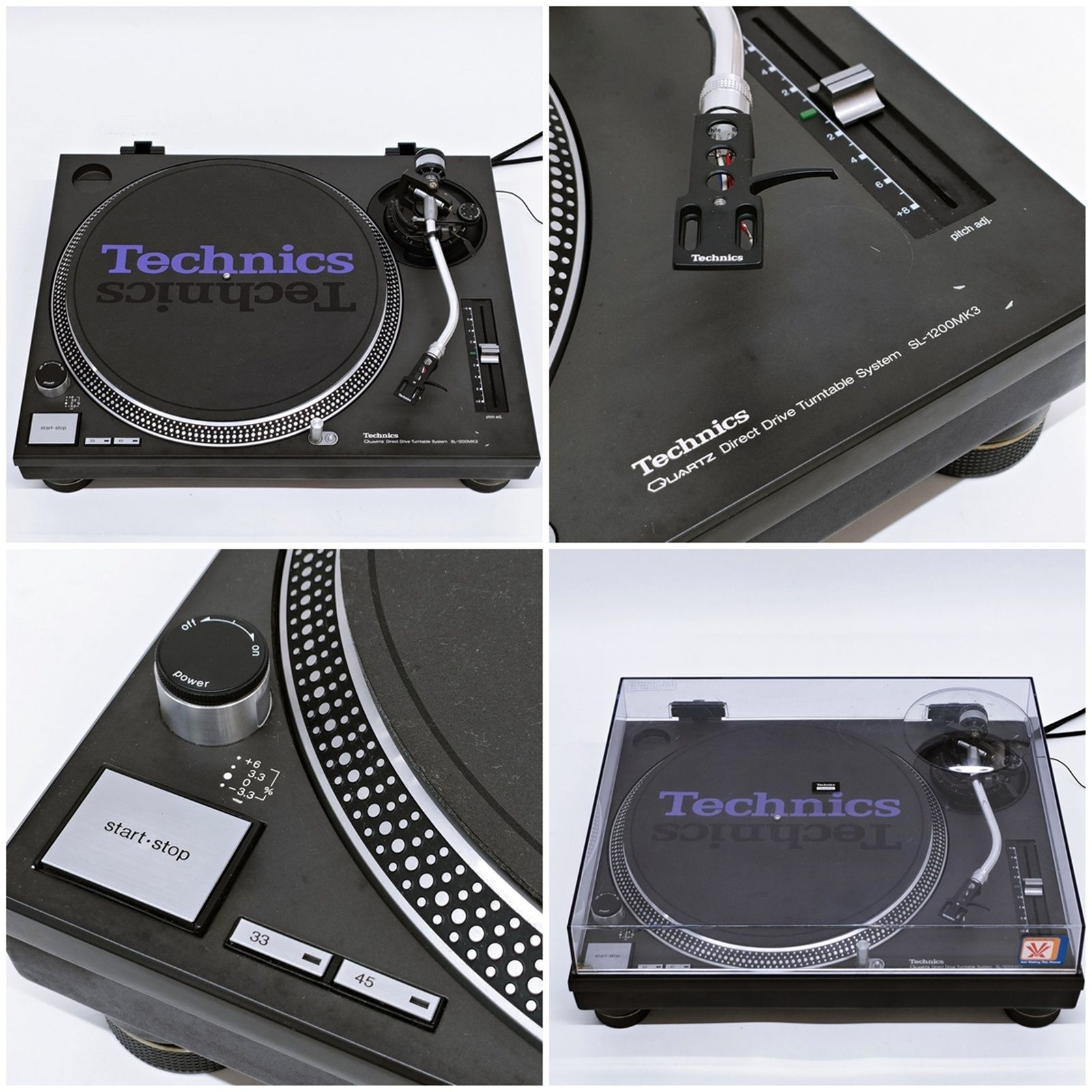 Technics SL-1200MK3 ターンテーブル ダストカバー付き テクニクス