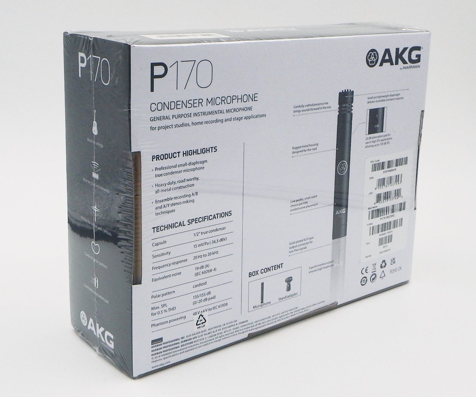 AKG P170 コンデンサーマイク 未開封品 アーカーゲー ※発送元:北海道