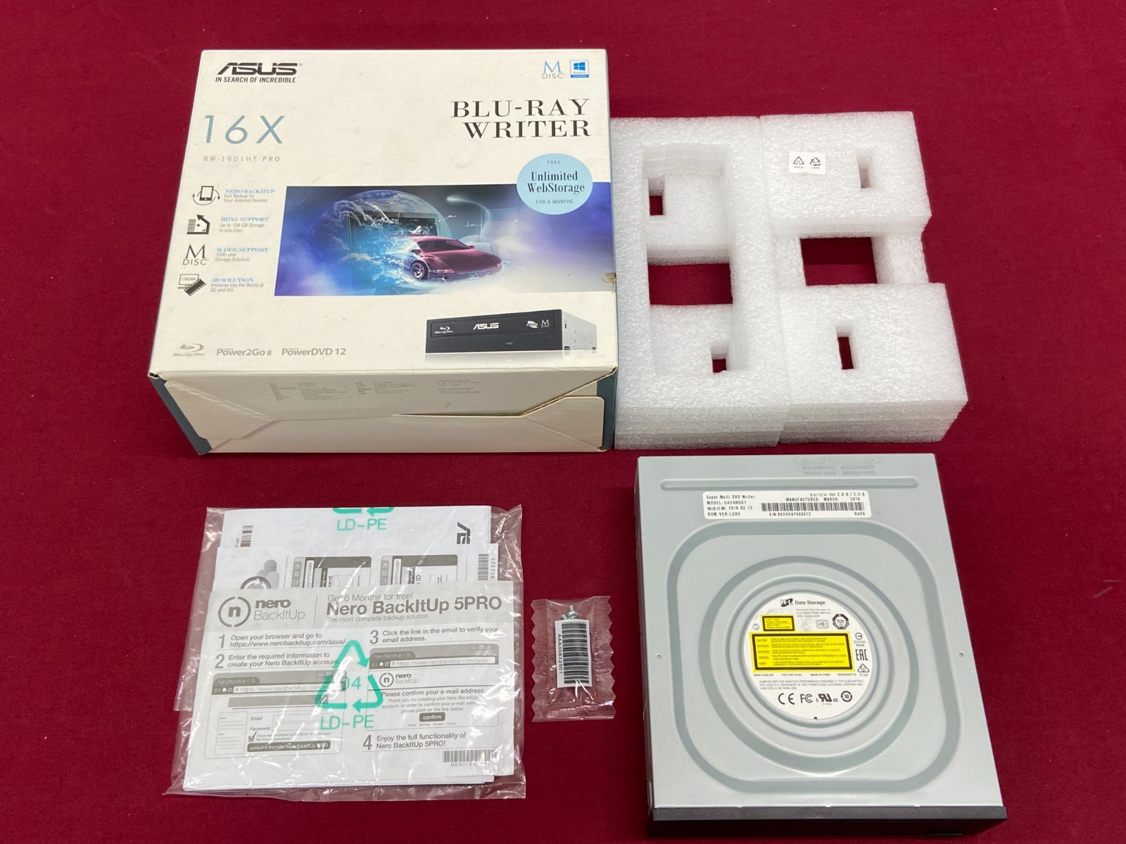 カメ】ASUS製 内蔵型ブルーレイドライブ ASUS Blu-ray Writer BW