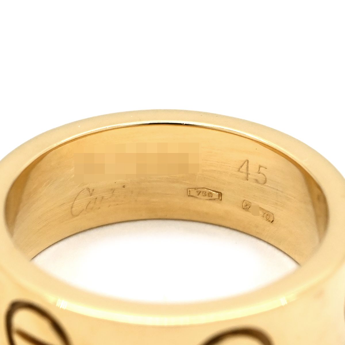 カルティエ Cartier リング 指輪 ラブリング イエローゴールド #45
