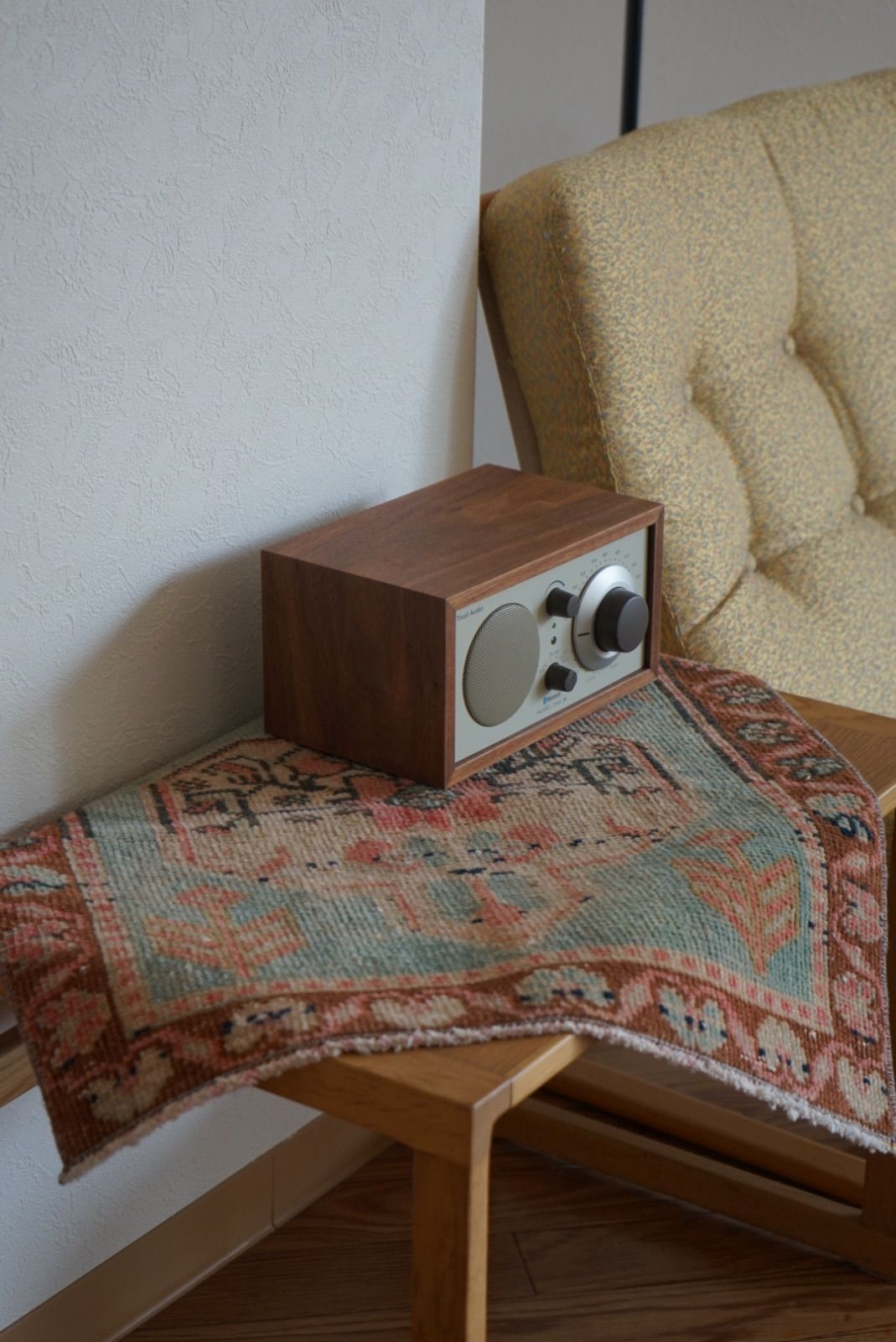 1970s トルコヴィンテージラグ　106×45㎝ ヴィンテージラグ トルコ ウシャク ターコイズ ブラウン 1970年代 50
