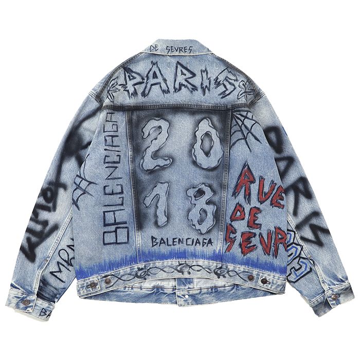 美品】BALENCIAGA バレンシアガ デニムジャケット サイズ 44 メンズ G
