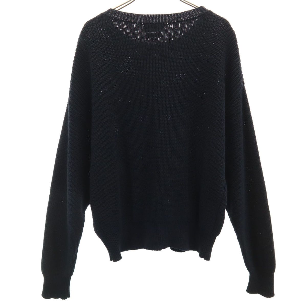 HYSTERIC GLAMOUR ヒステリックグラマー 薄手ニット生地長袖 HYSTERIC GLAMOUR ヒステリックグラマー 長袖 ニット FREE ブラック