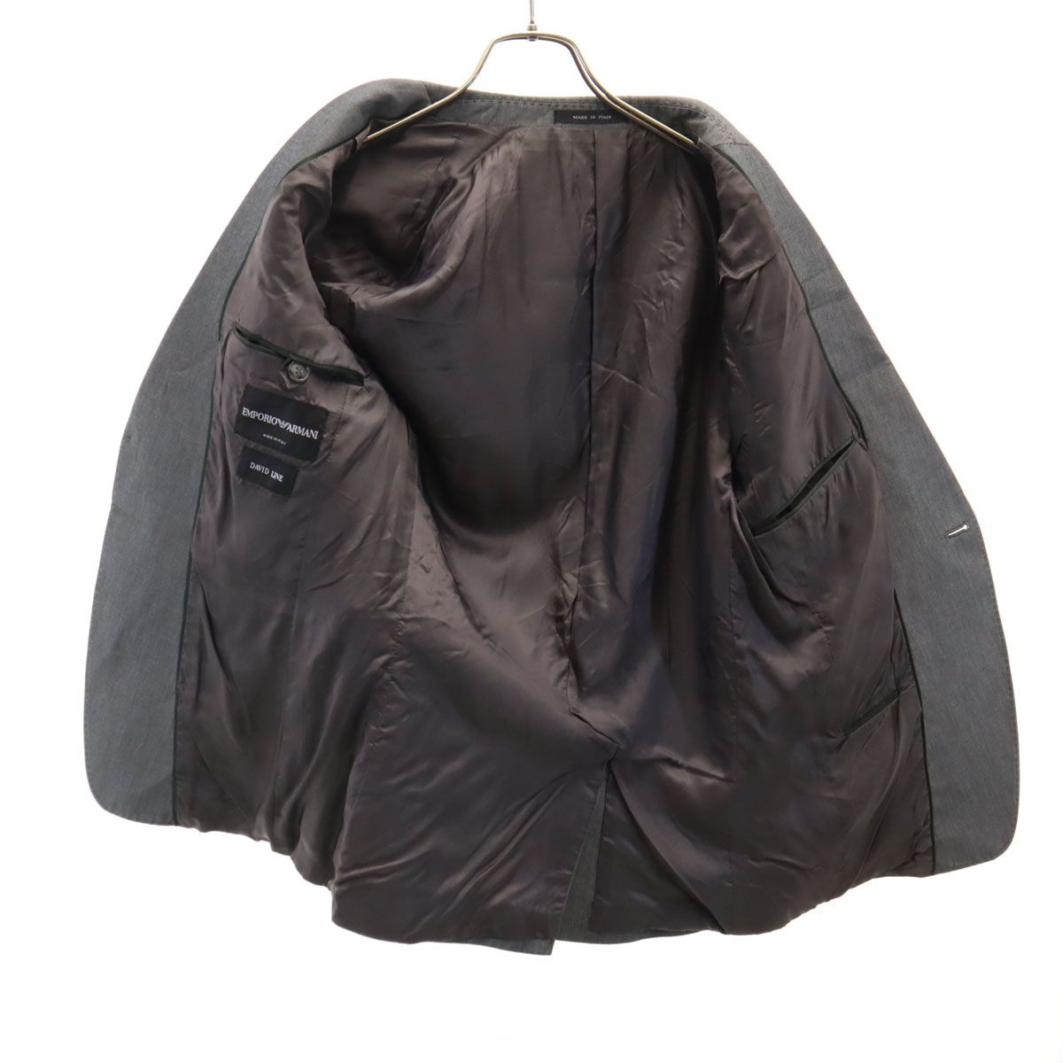 Emporio Armani エンポリオアルマーニ テーラードジャケット 44 グレー