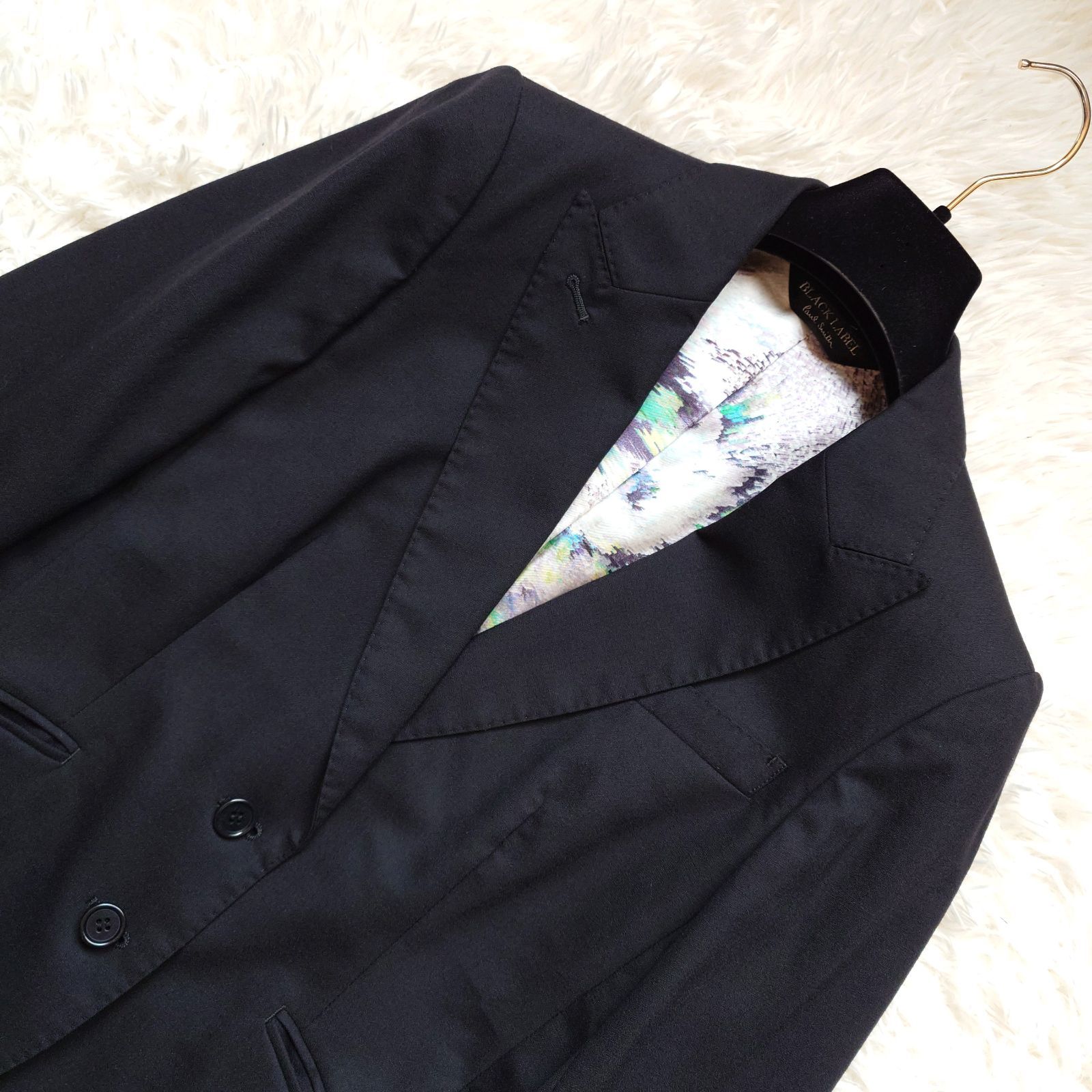 Paul Smith ポールスミス ブラック スカートスーツ セットアップ 花柄