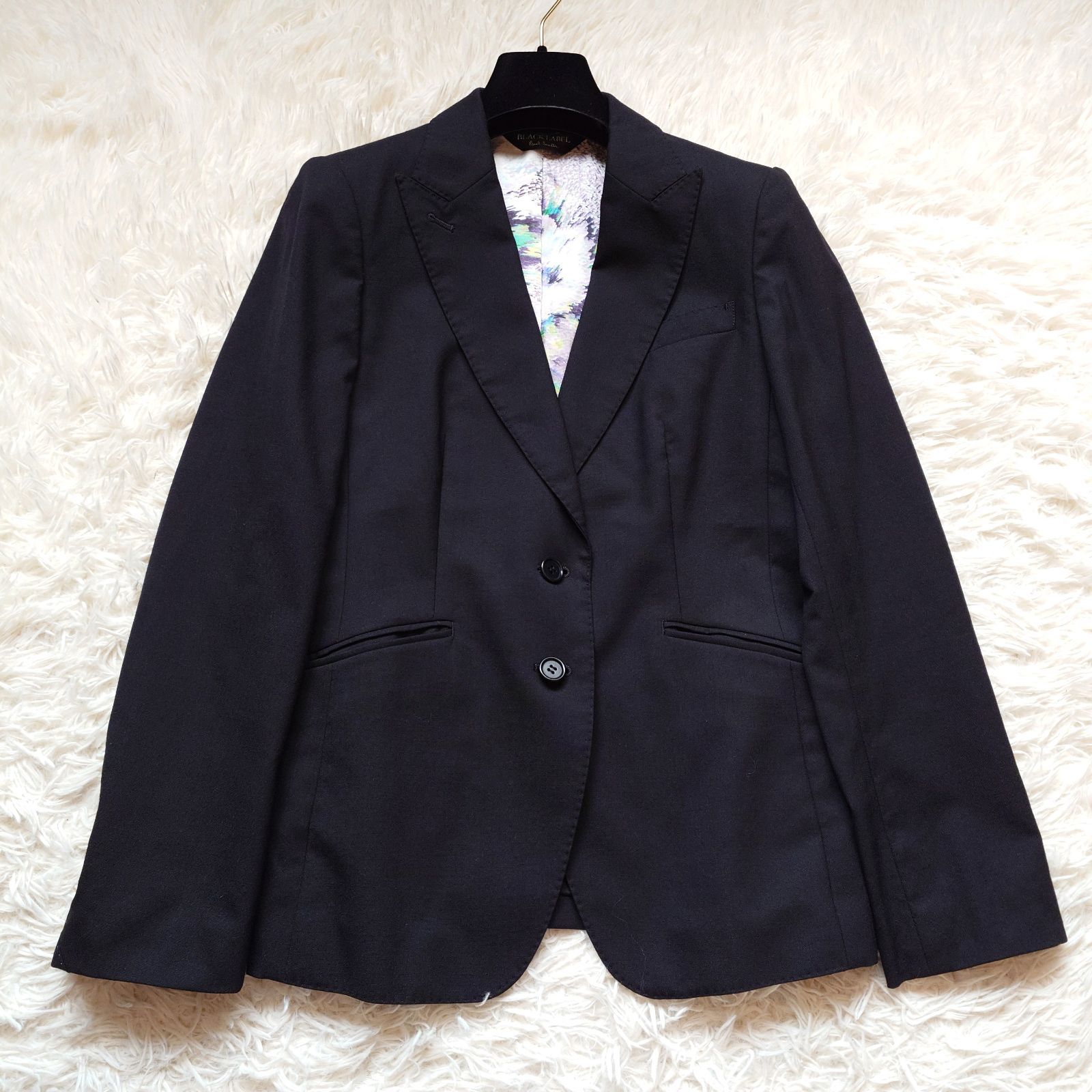 Paul Smith ポールスミス ブラック スカートスーツ セットアップ 花柄