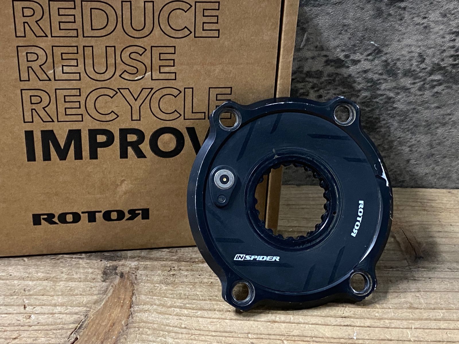 KO307 ローター ROTOR INSPIDER MTB パワーメーター ダイレクトマウント シマノ 100x4H 動作確認済 ※ケーブル欠品