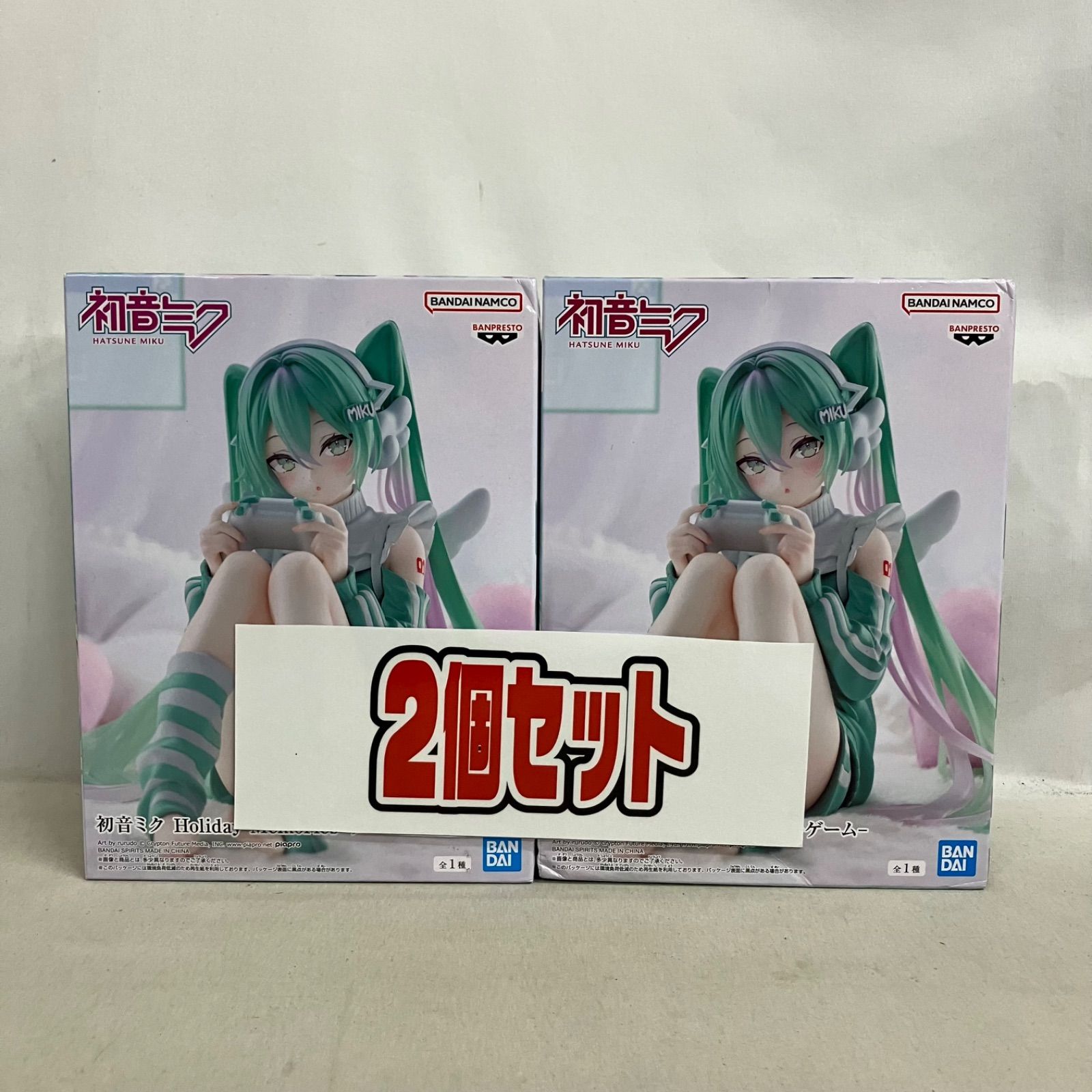 未開封 初音ミク Holiday Memories 初音ミク ゲーム フィギュア 2個