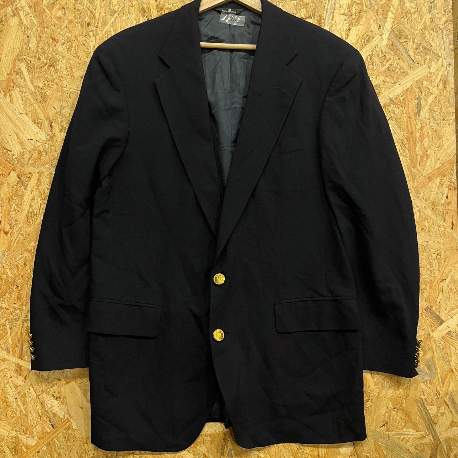 Polo University Club 紺ブレザー 金ボタン 90s ポロバイラルフローレン Polo University Club テーラード