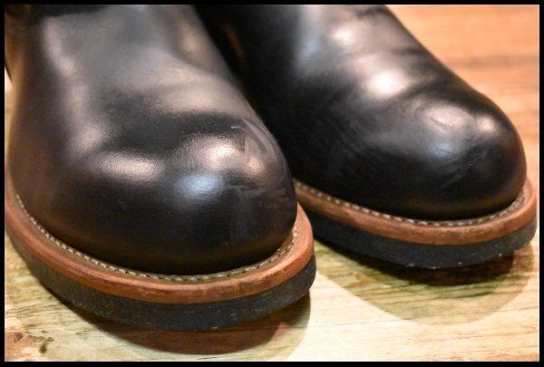 9D 良品 10年】レッドウィング 2976 ショート エンジニア 黒 ブラック
