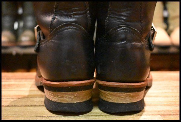 9D 良品 10年】レッドウィング 2976 ショート エンジニア 黒 ブラック