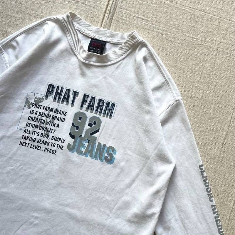 00s archive PHAT FARM ファットファーム 薄手スウェット トレーナー