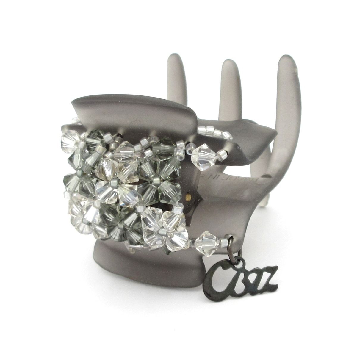 Complex Biz ビジューヘアクリップ 袋付 ComplexBIZ(コンプレックスビズ) アクセサリー美品 ダークグレー