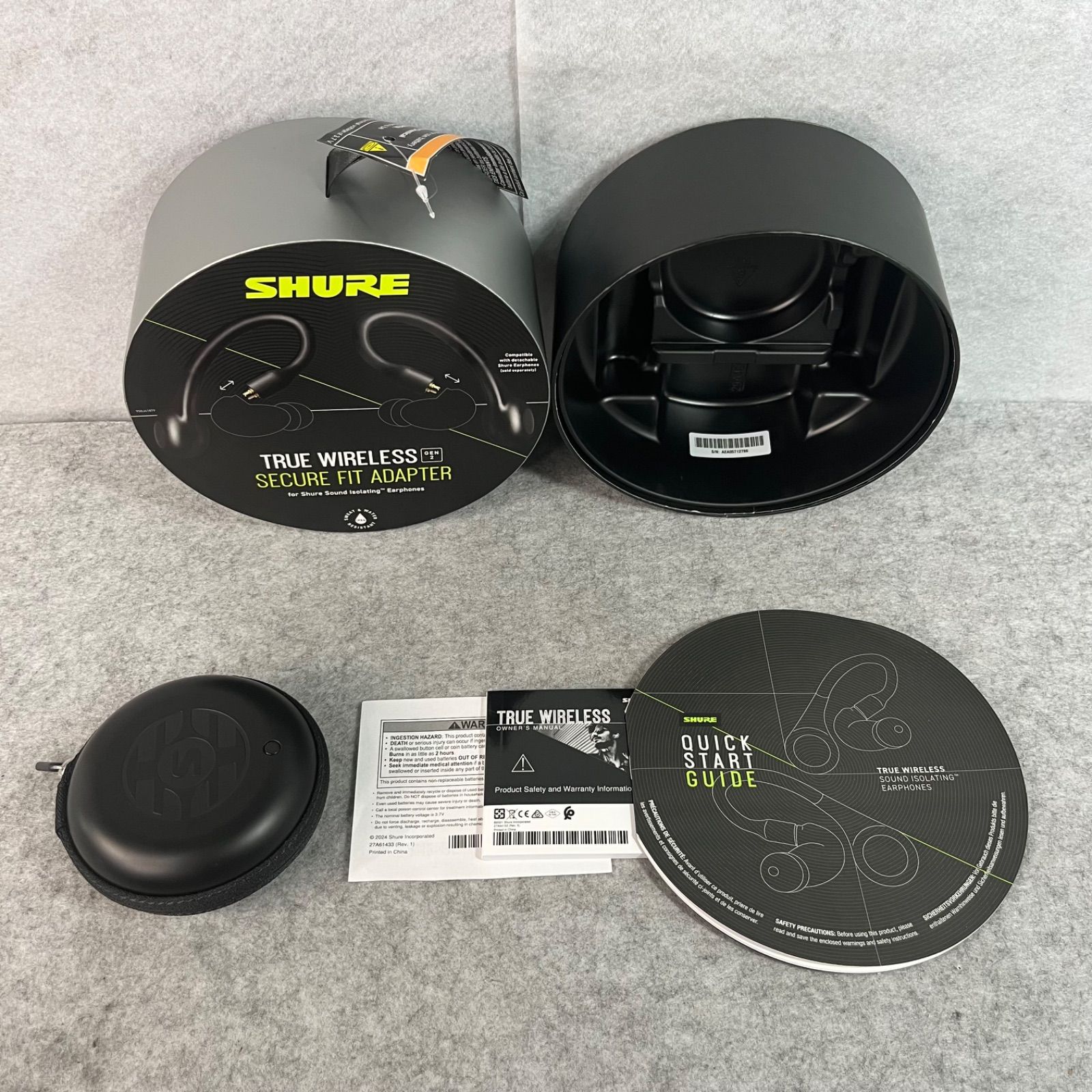 中古品】SHURE シュア ブラック ワイヤレス・セキュアフィット