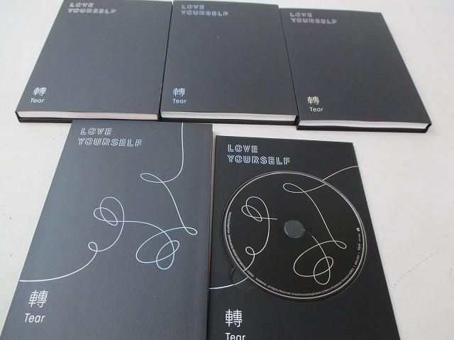 中古品】 韓流 防弾少年団 BTS LOVE YOURSELF Tear 轉 CD 4形態 トレカ