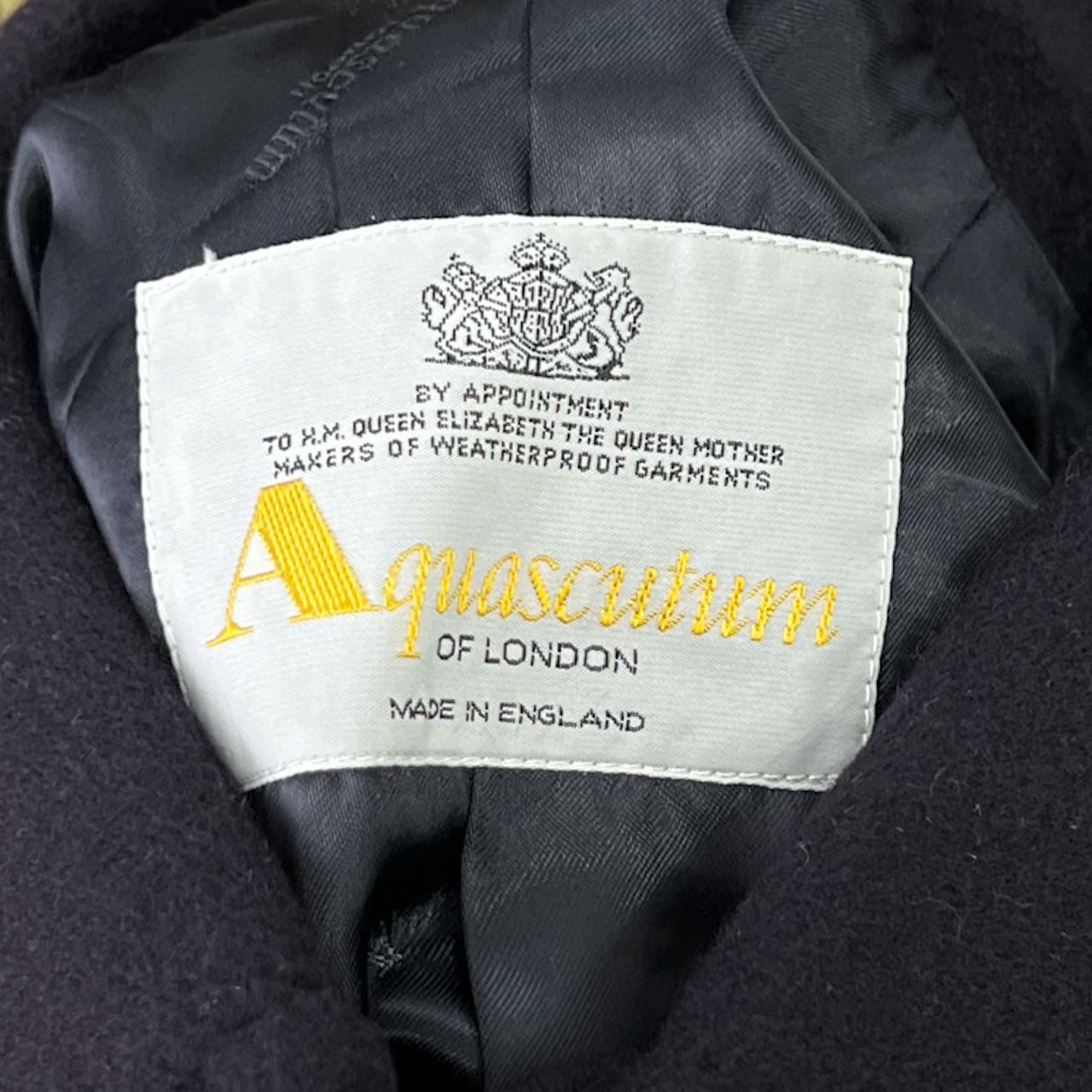 F*i様 イングランド製 80s Aquascutum カシミヤ100 ステンカ 英国製 カシミヤ100% Aquascutum アクアスキュータム ステンカラー