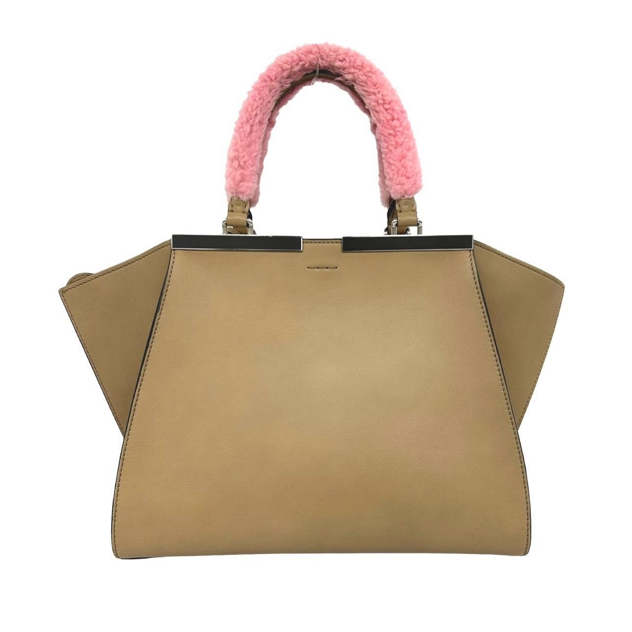 極 美品 保存袋付き FENDI フェンディ トロワジュール レザー 本革