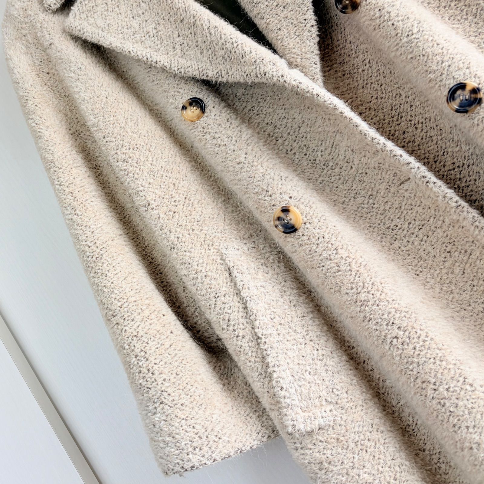美品 希少 1点物 AGNONA アニオナ 最高級 アルパカウール混 オーバー