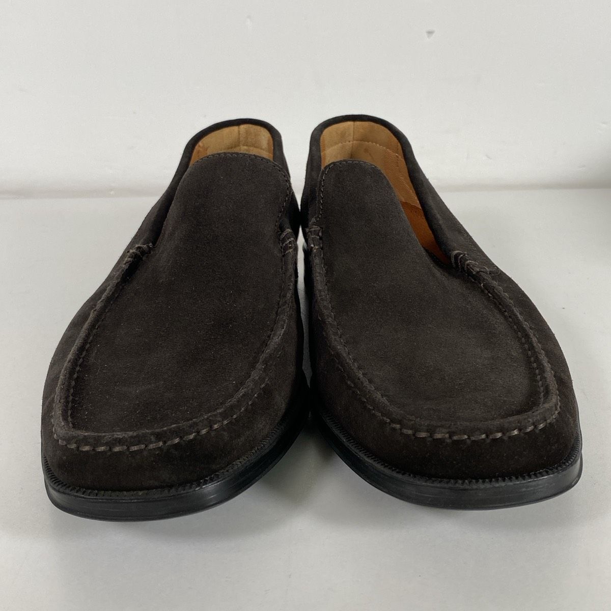 極美品 MORESCHI/モレスキー スエード ローファー スリッポン 41002 