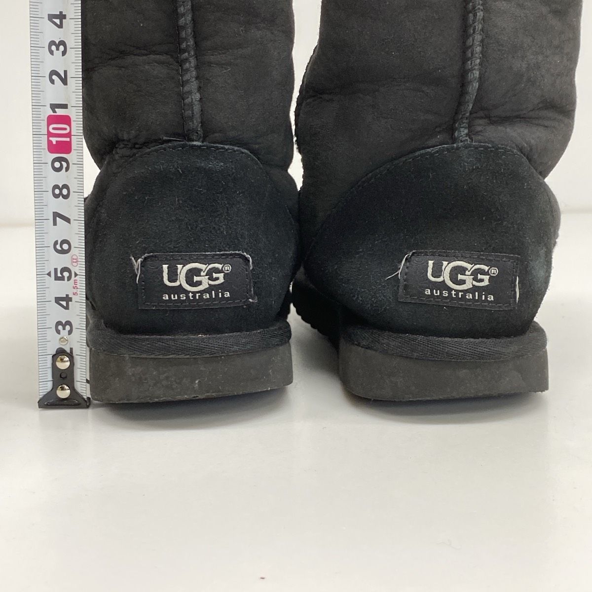 UGG australia ムートンブーツ ブラック 23cm S/N 5825 USA6 UK4.5