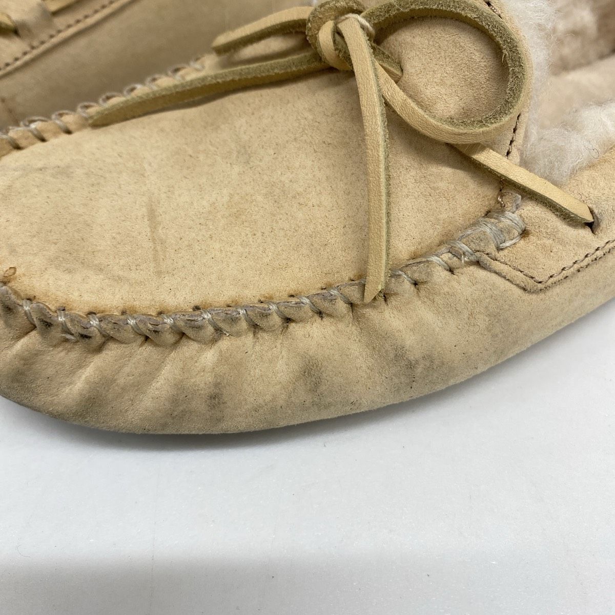 UGG モカシン/ローファー 23cm S/N 5612 ベージュ系 ボア スリッポン